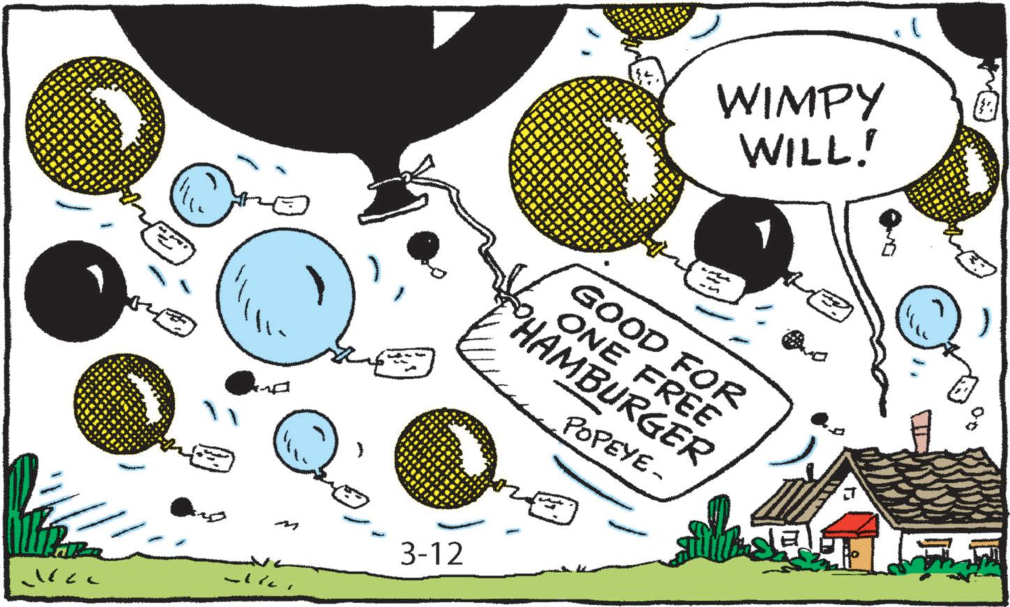 Fiction OCR: WIMPY WILL! GOOD FOR ONE FREE HAMBURGER POPEYE- m 3-12 WIMPY WILL ! GOOD FOR ONE FREE HAMBURGER POPEYE- m 3-12