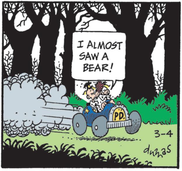 Animated cartoon OCR: I ALMOST SAW A BEAR! PD. 3-4 dumas I ALMOST SAW A BEAR ! PD . 3-4 dumas