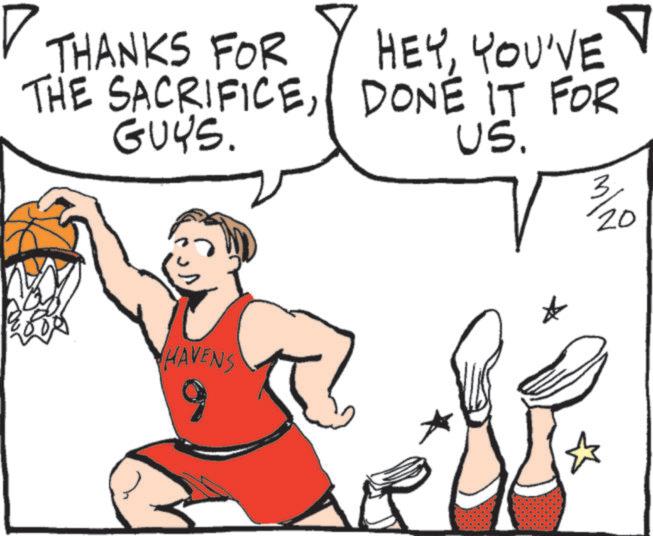 Slam dunk OCR: THANKS FOR THE SACRIFICEGUYS. HEYYOU'VE DONE IT FOR US. HAVENS 9 ? 3/20 THANKS FOR THE SACRIFICEGUYS . HEYYOU'VE DONE IT FOR US . HAVENS 9 ? 3/20