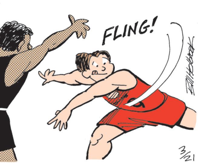 Animated cartoon OCR: FLING! FLING !