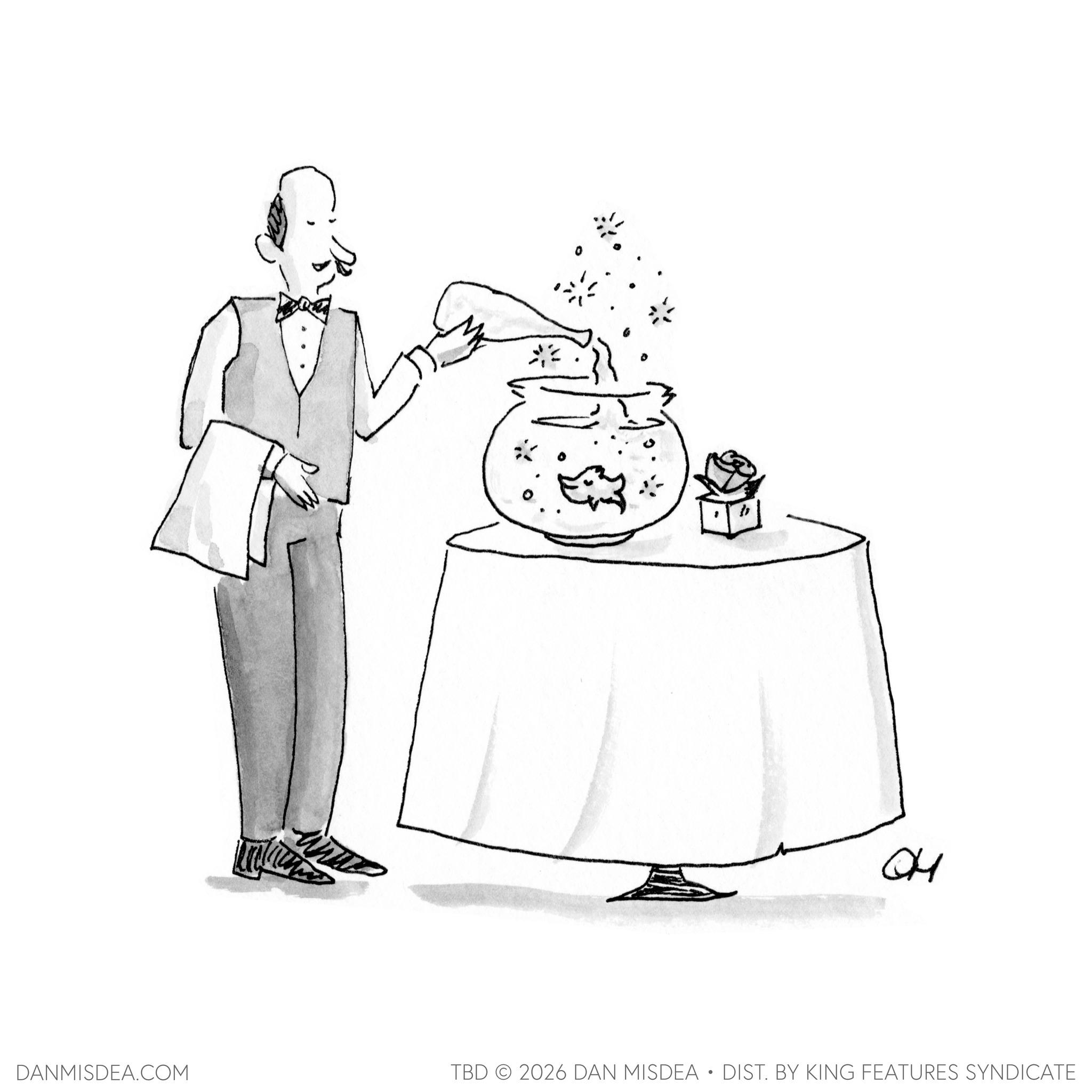 Cookware and bakeware OCR: Q4 DANMISDEA.COM TBD 2026 DAN MISDEA • DIST. BY KING FEATURES SYNDICATE Q4 DANMISDEA.COM TBD 2026 DAN MISDEA • DIST . BY KING FEATURES SYNDICATE