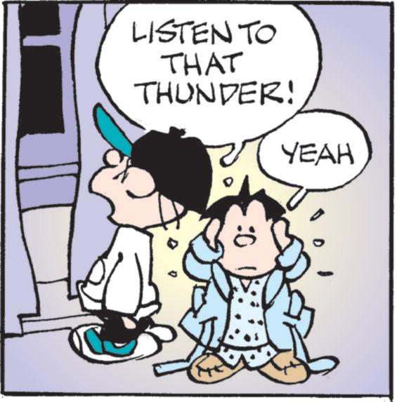 Pleased OCR: LISTEN TO THAT THUNDER! YEAH LISTEN TO THAT THUNDER ! YEAH