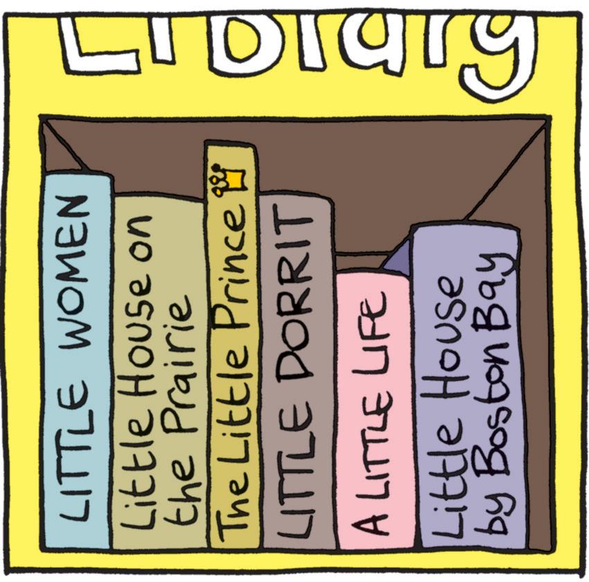 Graphic design OCR: DI LITTLE WOMEN Little House on the Prairie The Little Prince LITTLE DORRIT A LITTLE LIFE Little House by Boston Bay DI LITTLE WOMEN Little House on the Prairie The Little Prince LITTLE DORRIT A LITTLE LIFE Little House by Boston Bay