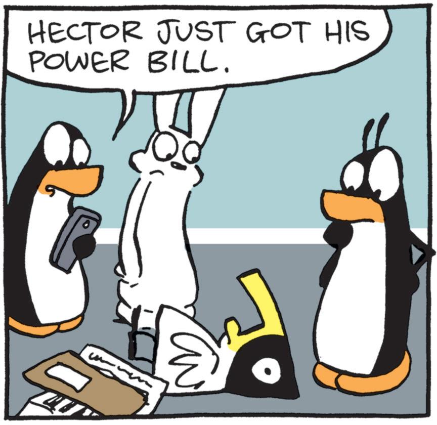 Graphics OCR: HECTOR JUST GOT HIS POWER BILL. HECTOR JUST GOT HIS POWER BILL .