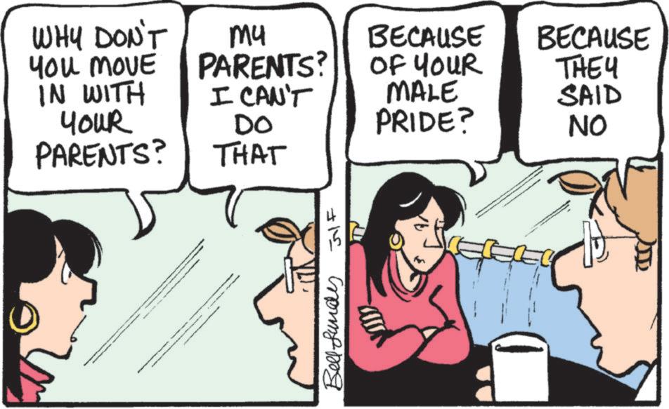 Fiction OCR: WHY DON'T YOU MOVE IN WITH Your PARENTS? mu PARENTS? THAT I CAN'T DO BECAUSE OF YOUR MALE PRIDE? BECAUSE THEY SAID NO 715 Bell-funde WHY DON'T YOU MOVE IN WITH Your PARENTS ? mu PARENTS ? THAT I CAN'T DO BECAUSE OF YOUR MALE PRIDE ? BECAUSE THEY SAID NO 715 Bell - funde