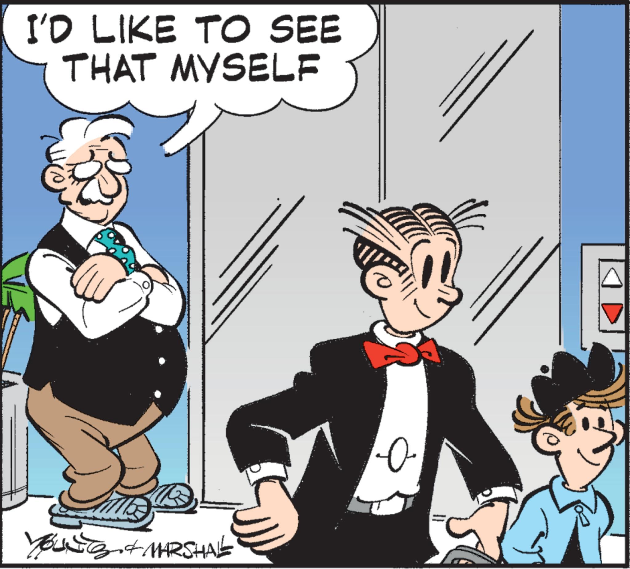 Animation OCR: I'D LIKE TO SEE THAT MYSELF YOUNG & MARSHAL ? I'D LIKE TO SEE THAT MYSELF YOUNG & MARSHAL ?