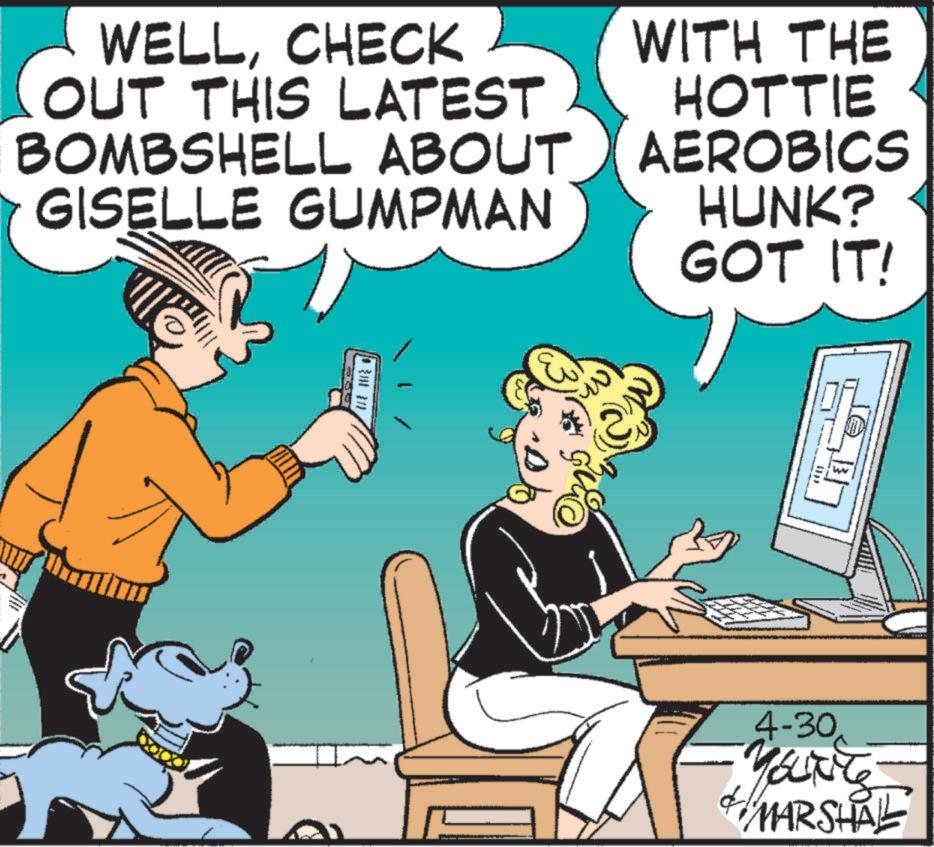 Fictional character OCR: WELLCHECK OUT THIS LATEST BOMBSHELL ABOUT GISELLE GUMPMAN WITH THE HOTTIE AEROBICS HUNK? GOT IT! 917 ? www 4-30 MOUNT MARSHAL WELLCHECK OUT THIS LATEST BOMBSHELL ABOUT GISELLE GUMPMAN WITH THE HOTTIE AEROBICS HUNK ? GOT IT ! 917 ? www 4-30 MOUNT MARSHAL