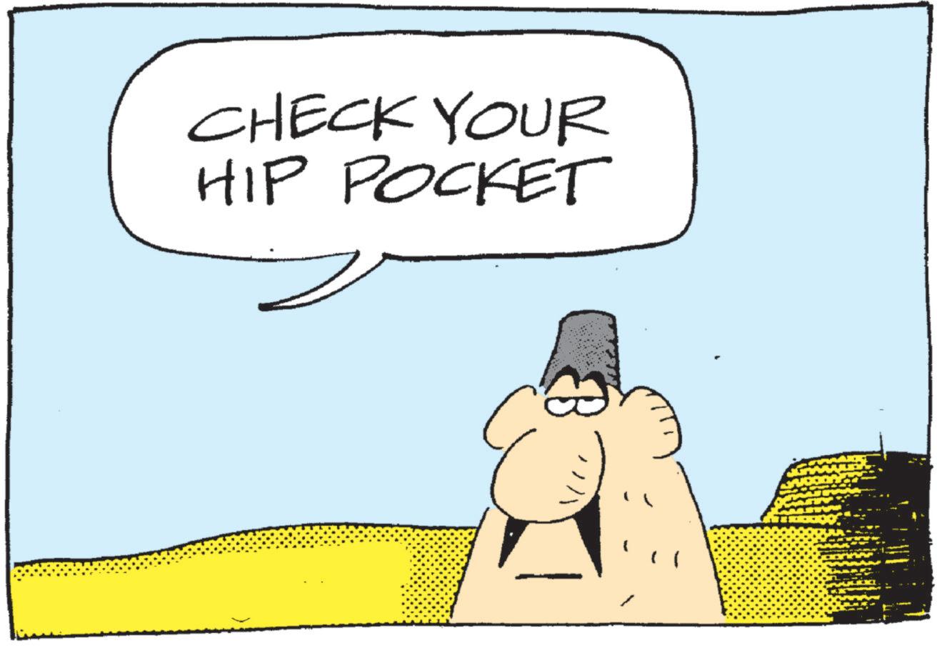 Animation OCR: CHECK YOUR HIP POCKET CHECK YOUR HIP POCKET