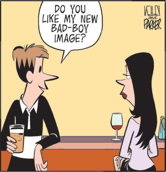 Comics OCR: DO YOU LIKE MY NEW BAD-BOY IMAGE? KILEN PARKER and DO YOU LIKE MY NEW BAD - BOY IMAGE ? KILEN PARKER and