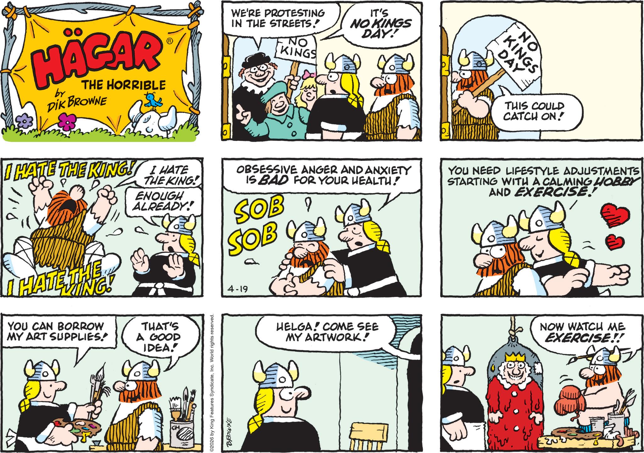 Hagar The Horrible - 2026-04-19