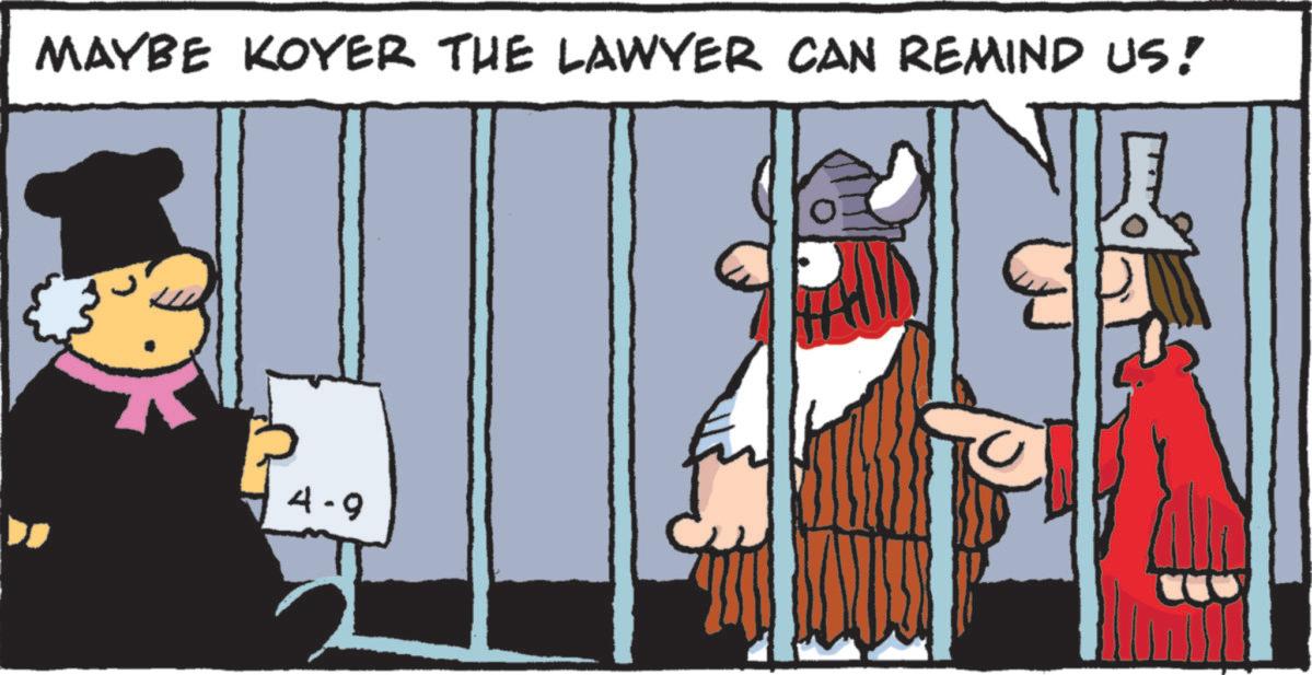 Comics OCR: MAYBE KOYER THE LAWYER CAN REMIND US! 4-9 MAYBE KOYER THE LAWYER CAN REMIND US ! 4-9