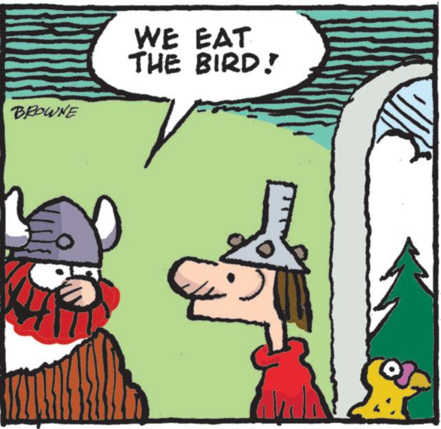 Animation OCR: BROWNE WE EAT THE BIRD! BROWNE WE EAT THE BIRD !