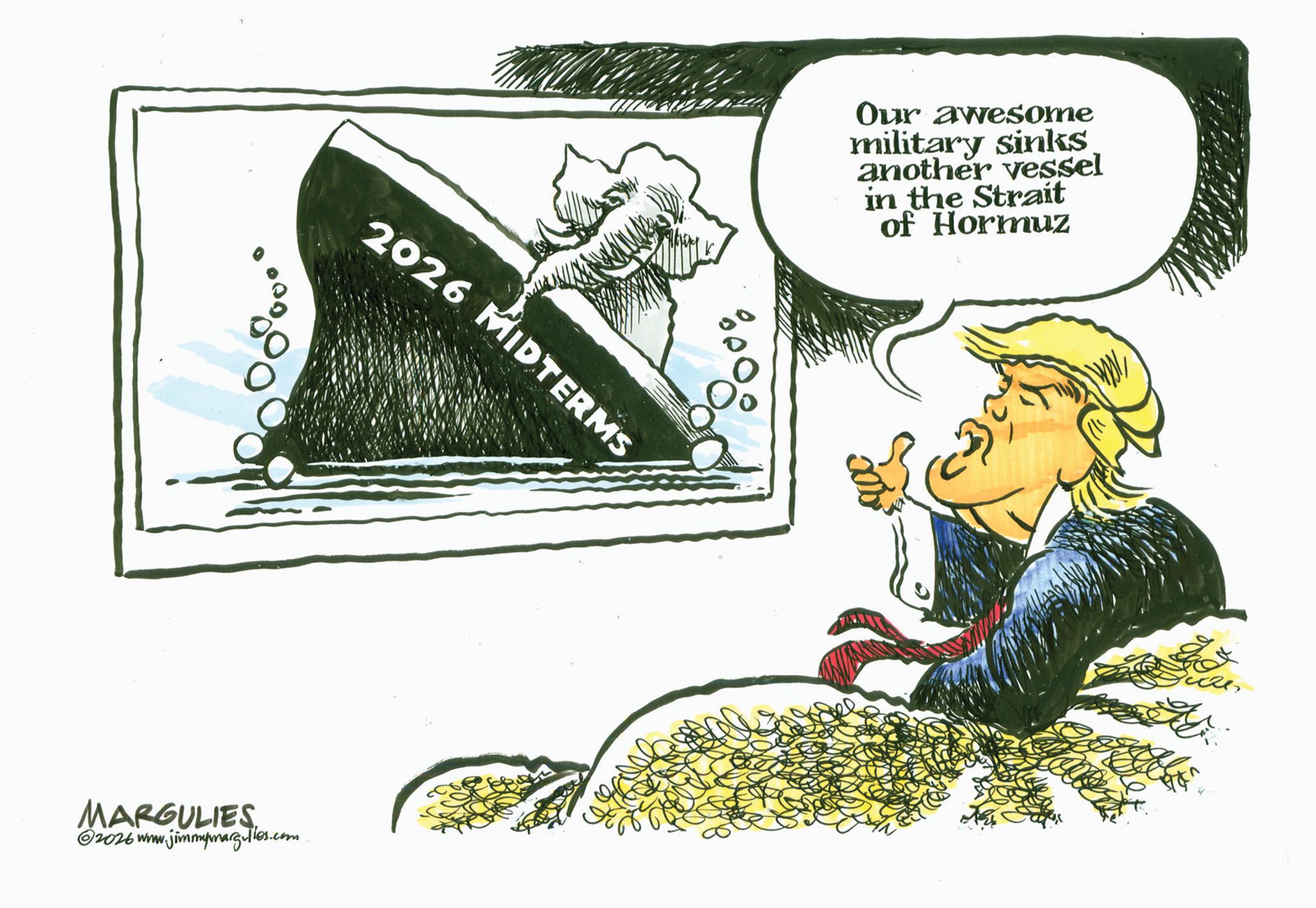 Clip art OCR: 2026 MIDTERMS MARGULIES 2026 www.jimmymarg.lles.com Our awesome military sinks another vessel in the Strait of Hormuz 2026 MIDTERMS MARGULIES 2026 www.jimmymarg.lles.com Our awesome military sinks another vessel in the Strait of Hormuz