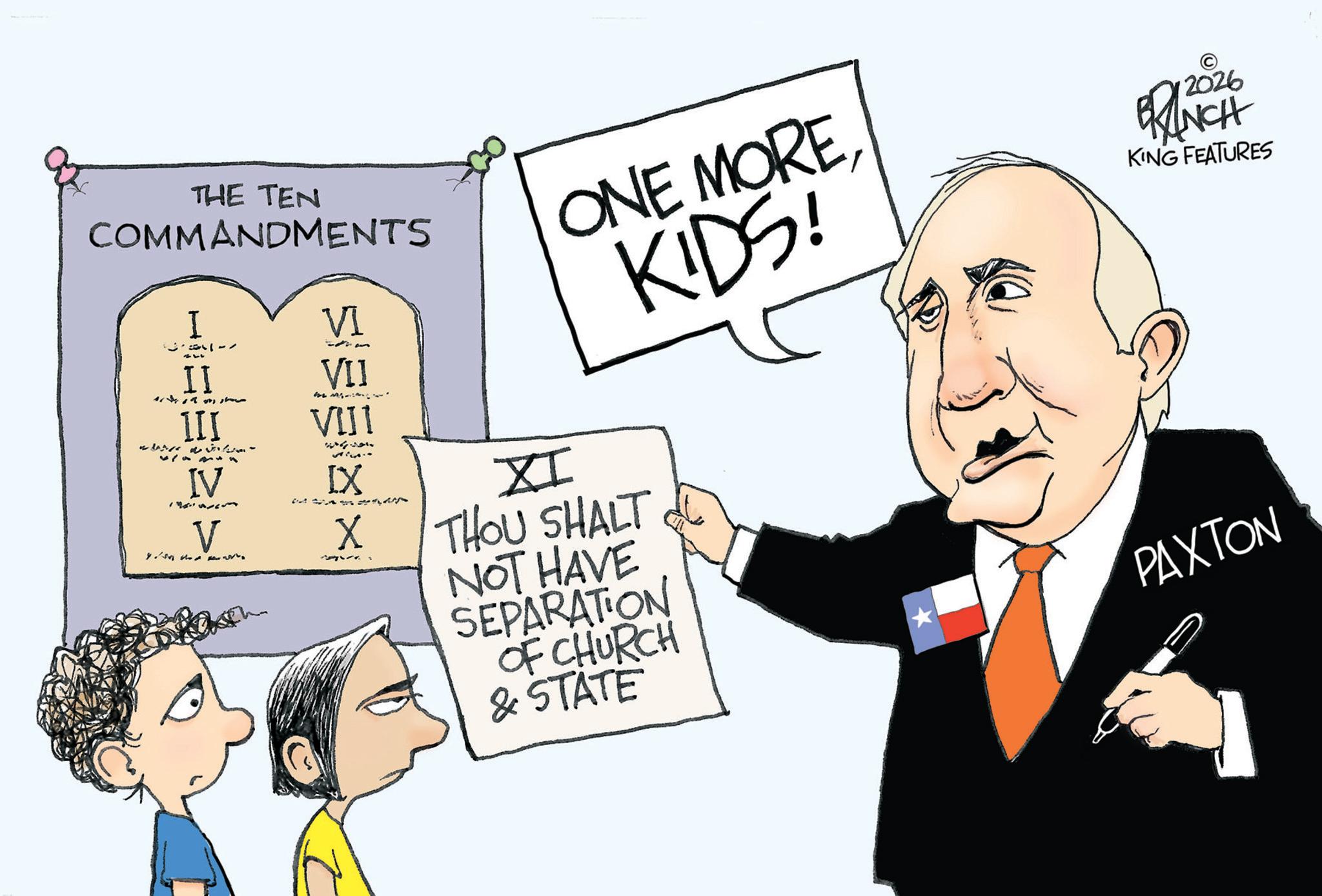 Animation OCR: THE TEN COMMANDMENTS I VI II alate deh III IV V ?? ?????? ??? VII VIJI ??? ? ??? IX X ?I ONE MOREKIDS! THOU SHALT NOT HAVE SEPARATION OF CHURCH & STATE 2026 BRANCH KING FEATURES PAXTON THE TEN COMMANDMENTS I VI II alate deh III IV V ?? ?????? ??? VII VIJI ??? ? ??? IX X ?I ONE MOREKIDS ! THOU SHALT NOT HAVE SEPARATION OF CHURCH & STATE 2026 BRANCH KING FEATURES PAXTON