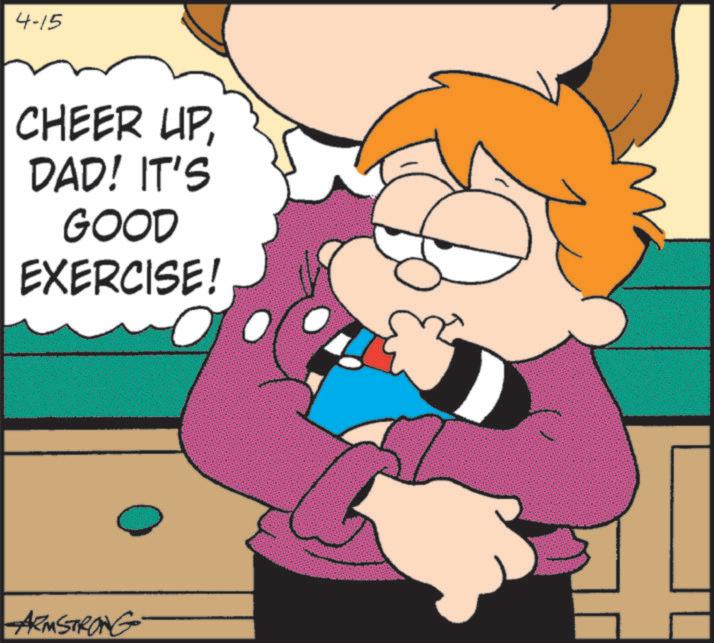 Pleased OCR: 4-15 CHEER UPDAD! IT'S GOOD EXERCISE! ARMSTRONG- 4-15 CHEER UPDAD ! IT'S GOOD EXERCISE ! ARMSTRONG-