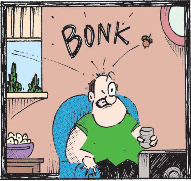 Animated cartoon OCR: . BONK 8 wwwww . BONK 8 wwwww
