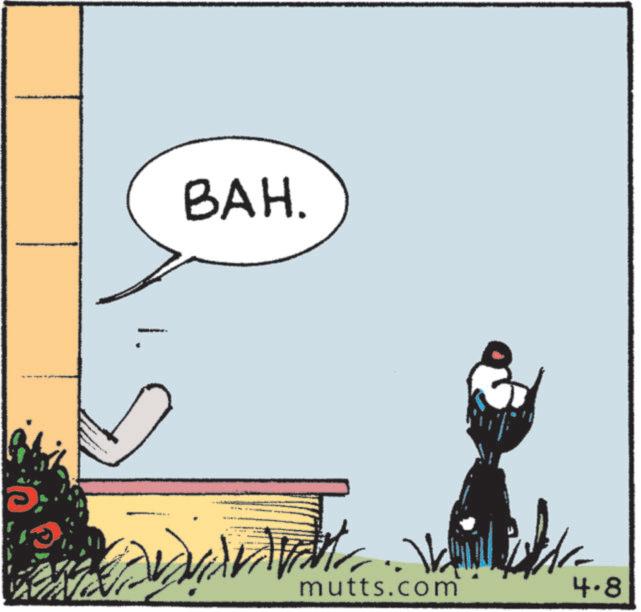 Animated cartoon OCR: BAH. mutts.com 4.8 BAH . mutts.com 4.8