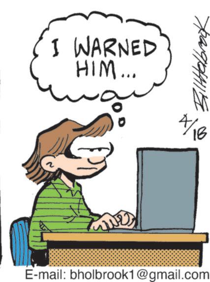 Computer monitor OCR: I WARNED HIM... ??????? 4/16 E-mail: bholbrook1@gmail.com I WARNED HIM ... ??????? 4/16 E - mail : bholbrook1@gmail.com