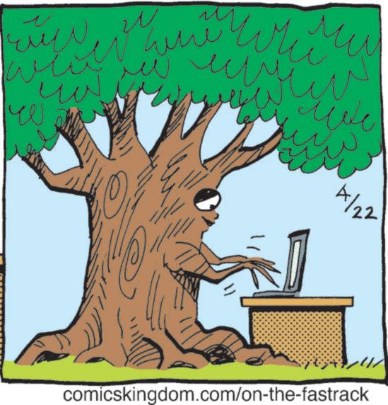 Fiction OCR: ?? ?? " 4/22 comicskingdom.com/on-the-fastrack ?? ?? " 4/22 comicskingdom.com/on-the-fastrack