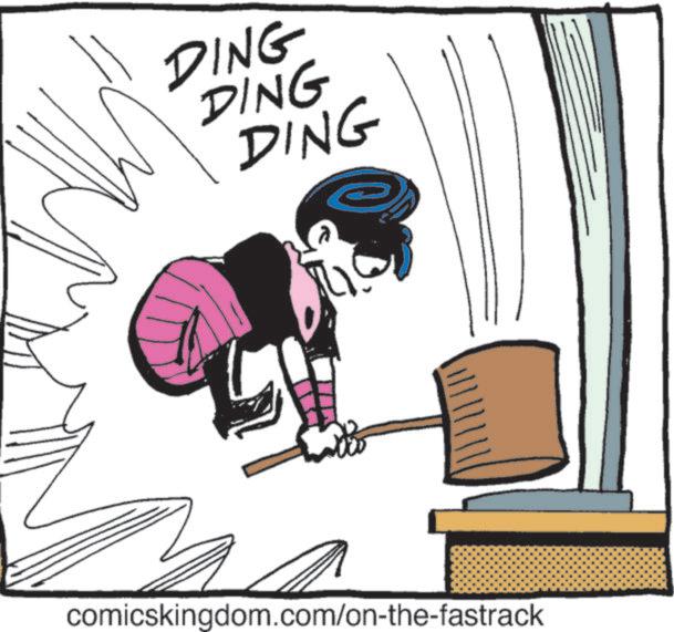 Fiction OCR: DING DING DING comicskingdom.com/on-the-fastrack DING DING DING comicskingdom.com/on-the-fastrack