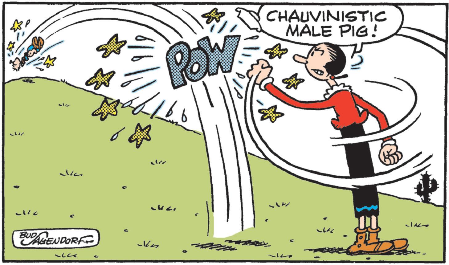 Fictional character OCR: -12 BUDE AGENDORF 475 7/17 7713 ? ?? R POW CHAUVINISTIC MALE PIG! -12 BUDE AGENDORF 475 7/17 7713 ? ?? R POW CHAUVINISTIC MALE PIG !