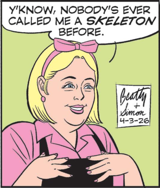Animation OCR: Y'KNOWNOBODY'S EVER CALLED ME A SKELETON BEFORE. Beatty Simon 4-3-26 Y'KNOWNOBODY'S EVER CALLED ME A SKELETON BEFORE . Beatty Simon 4-3-26
