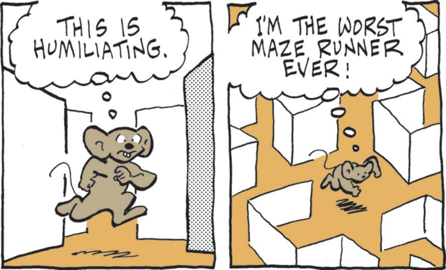 Animation OCR: THIS IS HUMILIATING. I'M THE WORST MAZE RUNNER EVER! THIS IS HUMILIATING . I'M THE WORST MAZE RUNNER EVER !