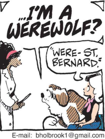 Animation OCR: ...I'M A WEREWOLF? 'WERE-ST. BERNARD. 25 E-mail: bholbrook1@gmail.com ... I'M A WEREWOLF ? ' WERE - ST . BERNARD . 25 E - mail : bholbrook1@gmail.com