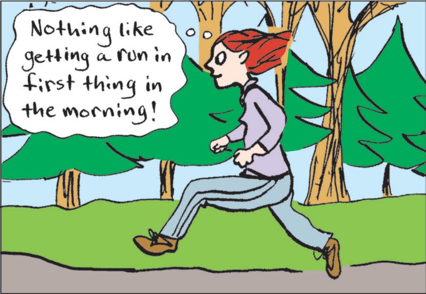 Graphics OCR: Nothing like getting a run in first thing in the morning! Nothing like getting a run in first thing in the morning !