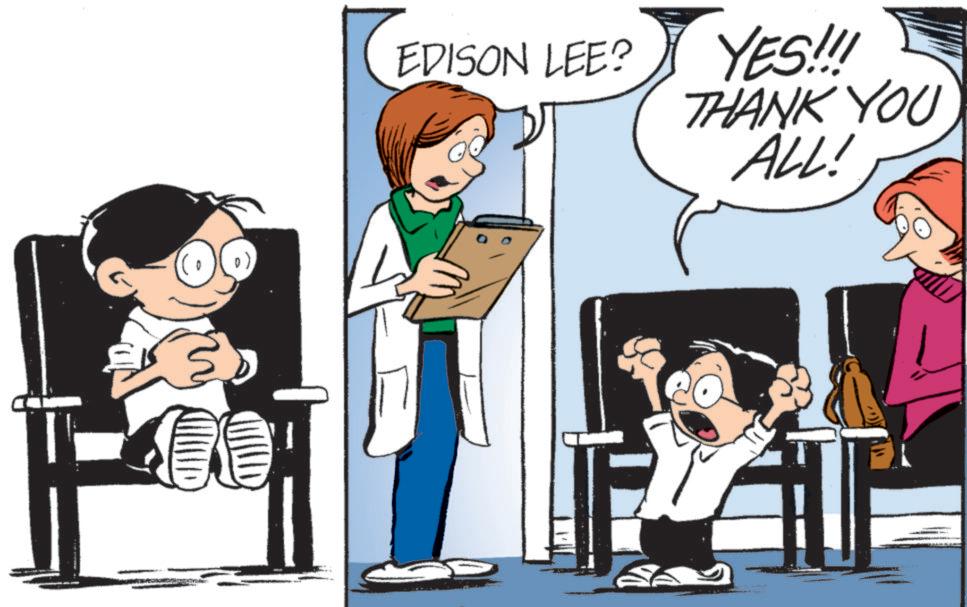 Pleased OCR: EDISON LEE? YES!!! THANK YOU ALL! EDISON LEE ? YES !!! THANK YOU ALL !