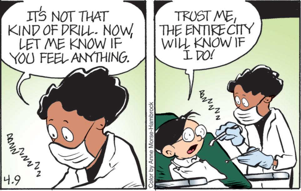 Comic book OCR: IT'S NOT THAT KIND OF DRILL. NOWLET ME KNOW IF YOU FEEL ANYTHING. TRUST METHE ENTIRE CITY WILL KNOW IF I DO! wil 4.9 NN Color by Anne Morse-Hambrock IT'S NOT THAT KIND OF DRILL . NOWLET ME KNOW IF YOU FEEL ANYTHING . TRUST METHE ENTIRE CITY WILL KNOW IF I DO ! wil 4.9 NN Color by Anne Morse - Hambrock