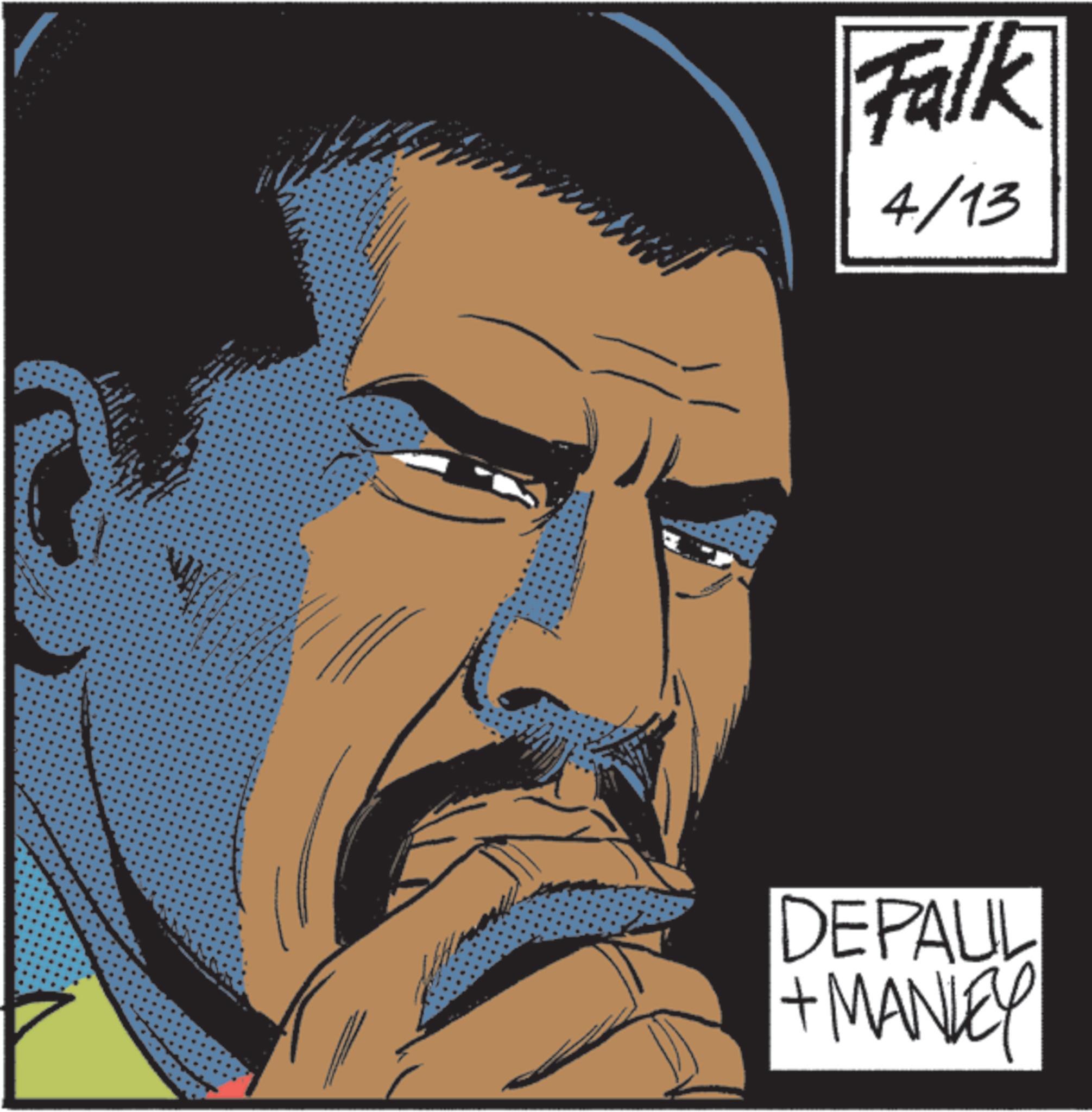 Poster OCR: Falk 4/13 DEPAUL + MANLEY Falk 4/13 DEPAUL + MANLEY