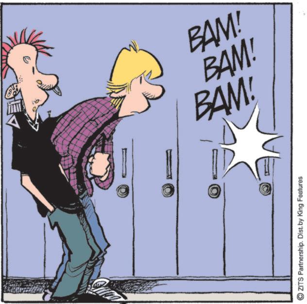 Animated cartoon OCR: BAM! BAM! BAM! OZITS Partnership. Dist. by King Features BAM ! BAM ! BAM ! OZITS Partnership . Dist . by King Features