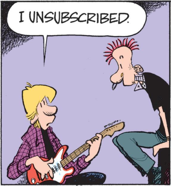 Pop music OCR: I UNSUBSCRIBED. I UNSUBSCRIBED .