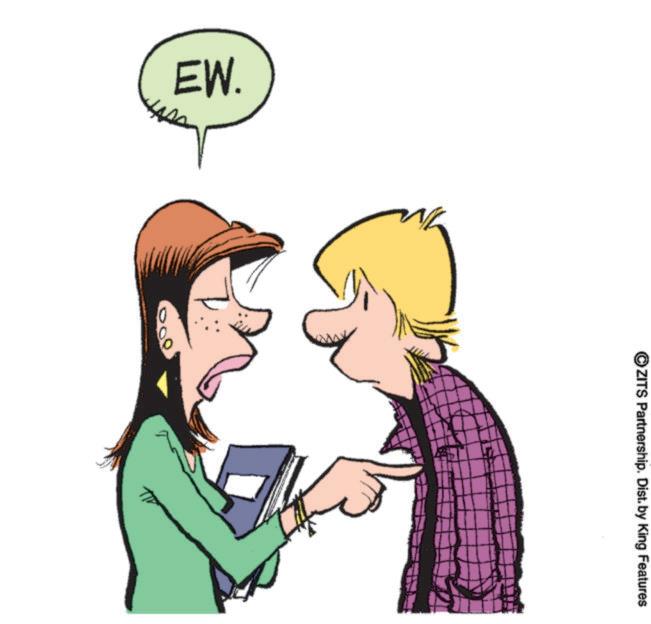 Clip art OCR: EW. ?ZITS Partnership. Dist. by King Features EW . ?ZITS Partnership . Dist . by King Features