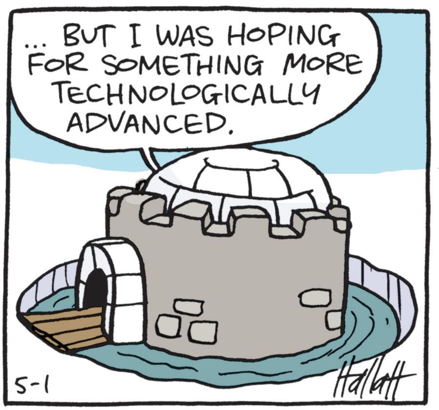Line art OCR: BUT I WAS HOPING FOR SOMETHING MORE TECHNOLOGICALLY ADVANCED. 5-1 Hallatt BUT I WAS HOPING FOR SOMETHING MORE TECHNOLOGICALLY ADVANCED . 5-1 Hallatt