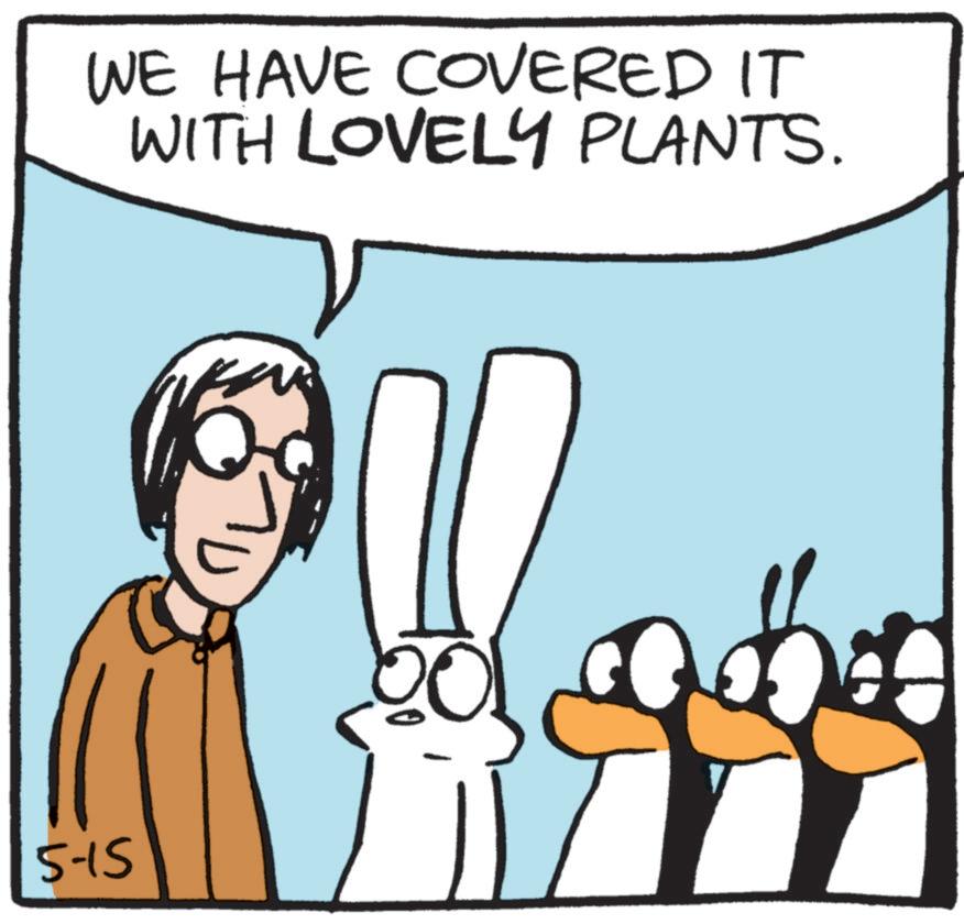 Graphics OCR: WE HAVE COVERED IT WITH LOVELY PLANTS. 5-15 WE HAVE COVERED IT WITH LOVELY PLANTS . 5-15