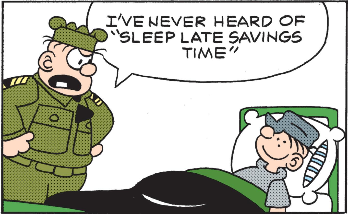 Comics OCR: I'VE NEVER HEARD OF "SLEEP LATE SAVINGS TIME" I'VE NEVER HEARD OF " SLEEP LATE SAVINGS TIME "