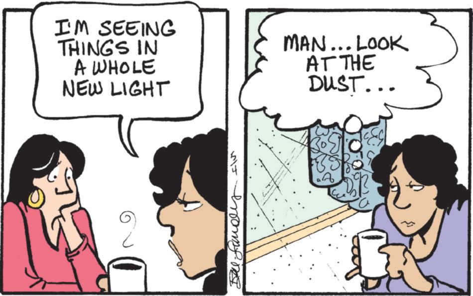 Pleased OCR: I'M SEEING THINGS IN A WHOLE NEW LIGHT MAN... LOOK AT THE DUST... SJ ???? ?? 85 I'M SEEING THINGS IN A WHOLE NEW LIGHT MAN ... LOOK AT THE DUST ... SJ ???? ?? 85
