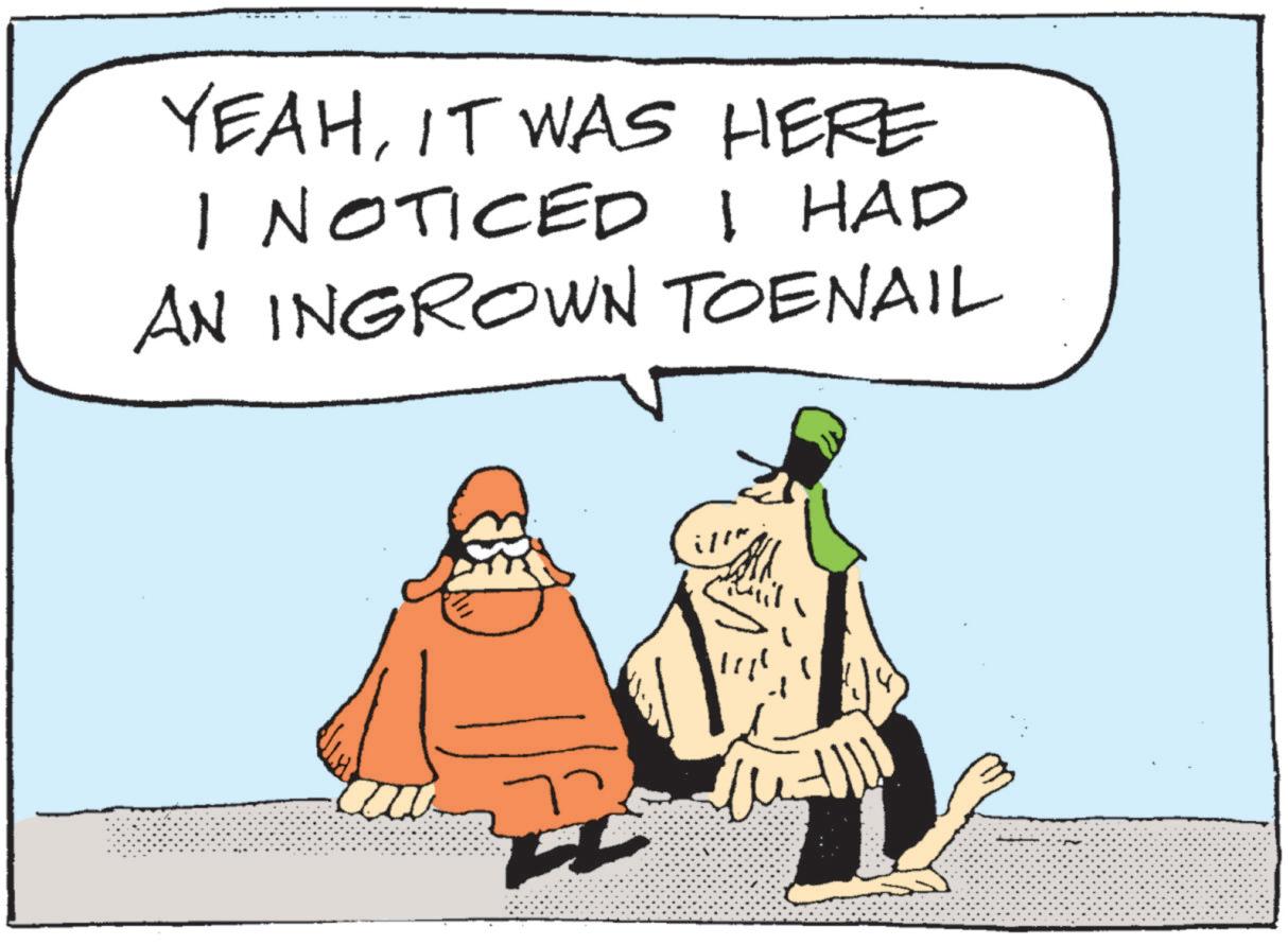 Animated cartoon OCR: YEAHIT WAS HERE I NOTICED I HAD AN INGROWN TOENAIL ill ??????? YEAHIT WAS HERE I NOTICED I HAD AN INGROWN TOENAIL ill ???????