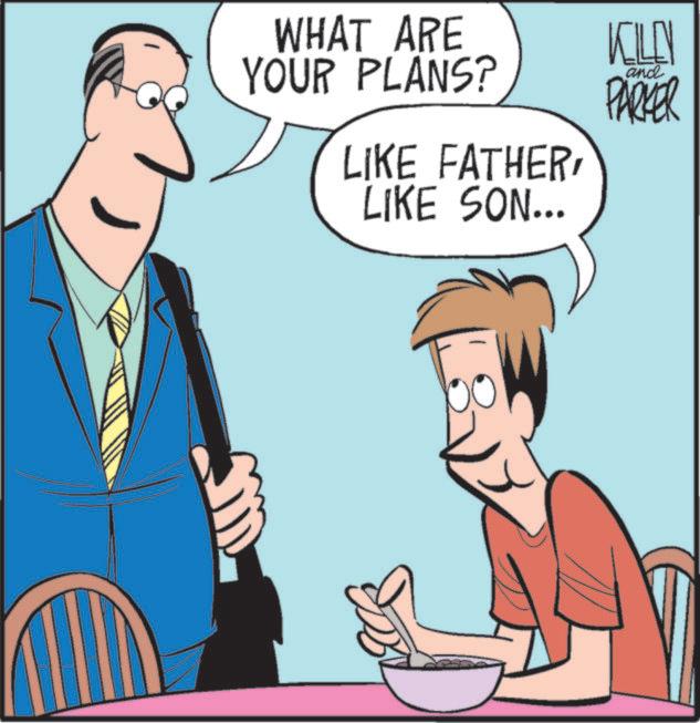 Photo caption OCR: WHAT ARE YOUR PLANS? KILEN and PARKER LIKE FATHERLIKE SON... WHAT ARE YOUR PLANS ? KILEN and PARKER LIKE FATHERLIKE SON ...