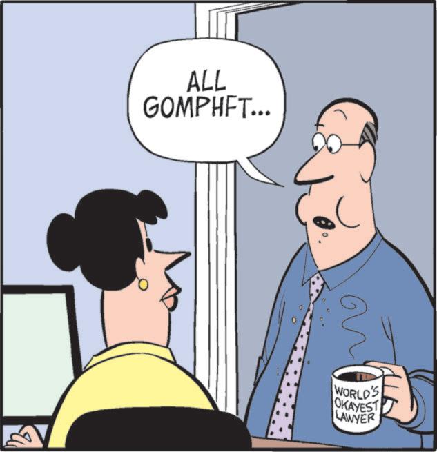 Debate OCR: ALL GOMPHFT... WORLD'S OKAYEST LAWYER ALL GOMPHFT ... WORLD'S OKAYEST LAWYER