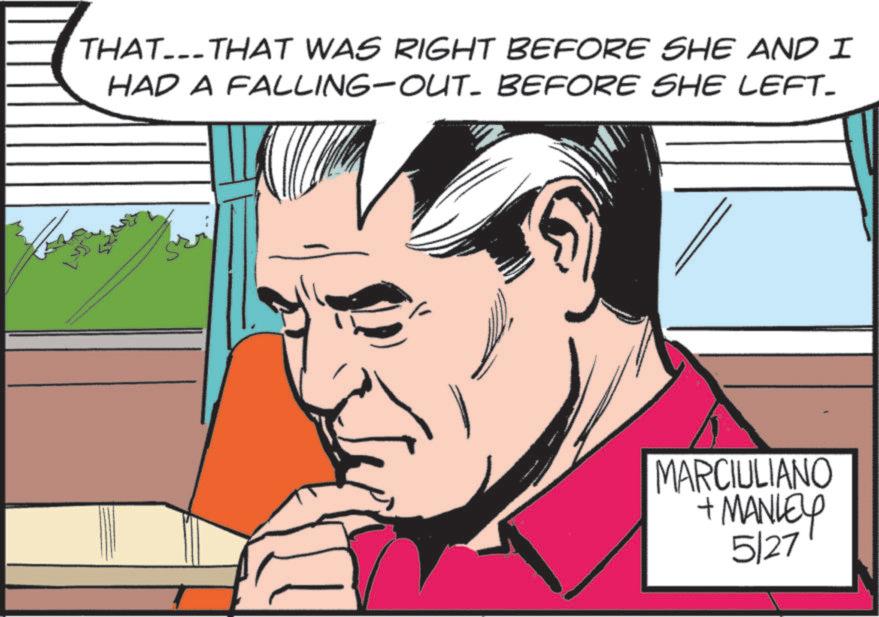 Graphics OCR: THAT...THAT WAS RIGHT BEFORE SHE AND I HAD A FALLING-OUT- BEFORE SHE LEFT- MARCIULIANO + MANLEY 5/27 THAT ... THAT WAS RIGHT BEFORE SHE AND I HAD A FALLING - OUT- BEFORE SHE LEFT- MARCIULIANO + MANLEY 5/27