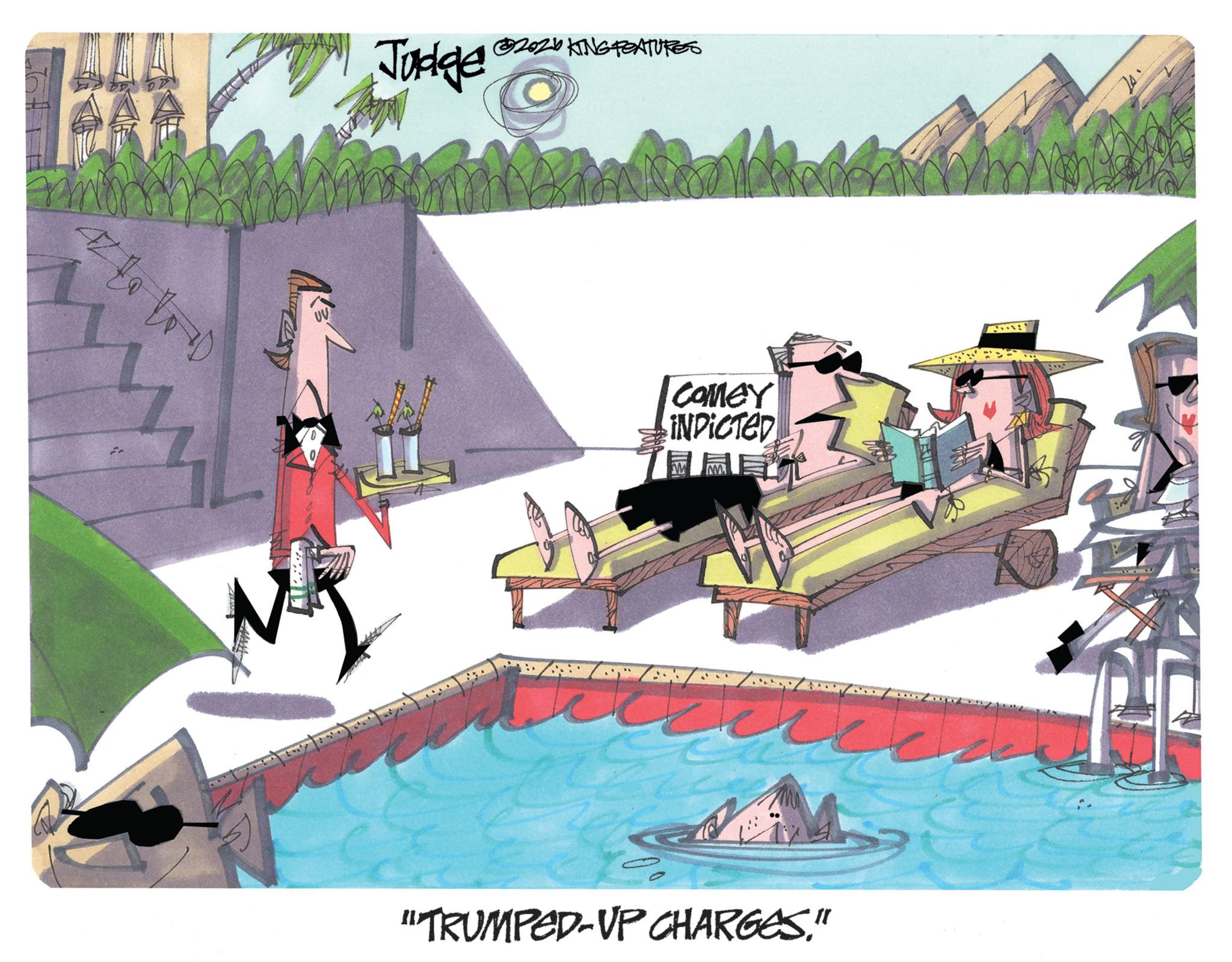 Fiction OCR: 047 of 2 www Judge 202 KING FEATURES COMEY INDICTED "TRUMPED-UP CHARGES." S 047 of 2 www Judge 202 KING FEATURES COMEY INDICTED " TRUMPED - UP CHARGES . " S