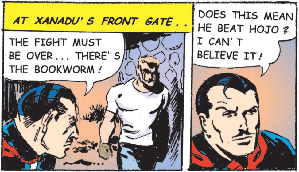 Animation OCR: AT XANADU'S FRONT GATE.. THE FIGHT MUST BE OVER... THERE'S THE BOOKWORM ! DOES THIS MEAN HE BEAT HOJO ? I CAN'T BELIEVE IT! AT XANADU'S FRONT GATE .. THE FIGHT MUST BE OVER ... THERE'S THE BOOKWORM ! DOES THIS MEAN HE BEAT HOJO ? I CAN'T BELIEVE IT !