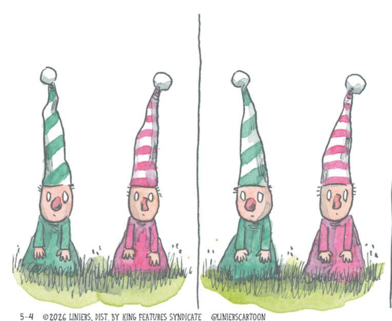 Animation OCR: 00 0 5-4 2026 LINIERSDIST. BY KING FEATURES SYNDICATE @LINIERSCARTOON 00 0 5-4 2026 LINIERSDIST . BY KING FEATURES SYNDICATE @LINIERSCARTOON