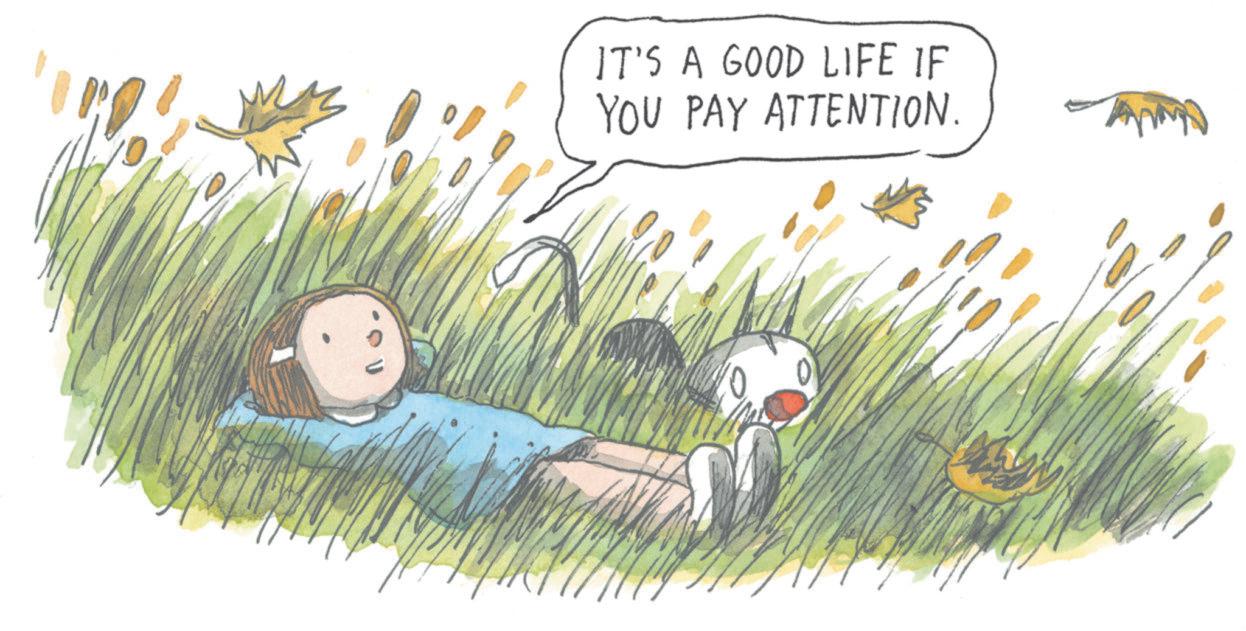 Child art OCR: Mas IT'S A GOOD LIFE IF YOU PAY ATTENTION. 0 Mas IT'S A GOOD LIFE IF YOU PAY ATTENTION . 0