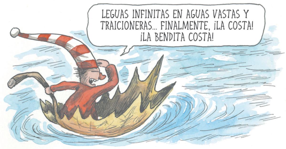 Graphic design OCR: LEGUAS INFINITAS EN AGUAS VASTAS Y TRAICIONERAS... FINALMENTE¡LA COSTA! ¡LA BENDITA COSTA! LEGUAS INFINITAS EN AGUAS VASTAS Y TRAICIONERAS ... FINALMENTE¡ LA COSTA ! ¡ LA BENDITA COSTA !