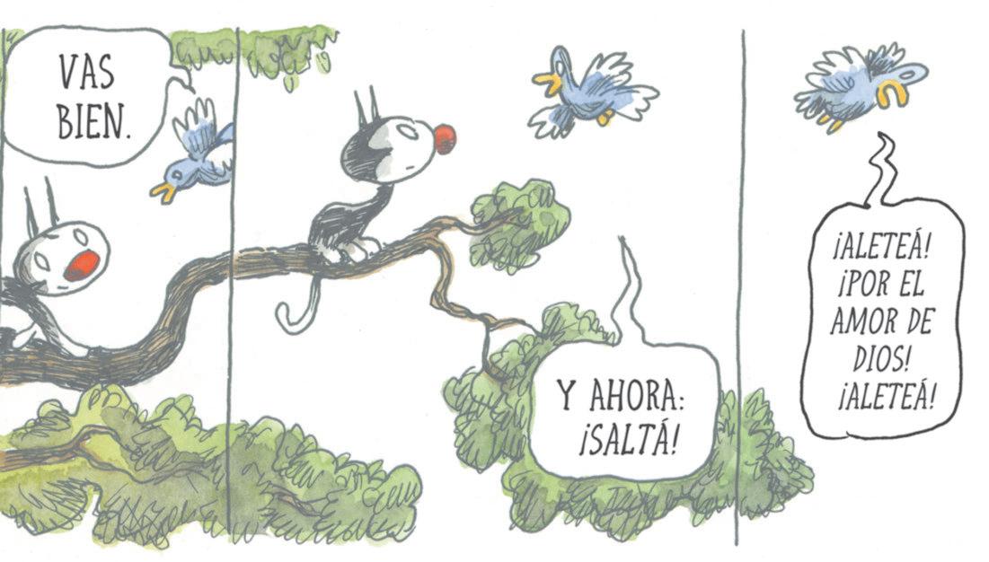 Graphics OCR: VAS BIEN. ¡ALETEÁ! ¡POR EL AMOR DE DIOS! Y AHORA: ¡ALETEA! ¡SALTÁ! VAS BIEN . ¡ ALETEÁ ! ¡ POR EL AMOR DE DIOS ! Y AHORA : ¡ ALETEA ! ¡ SALTÁ !