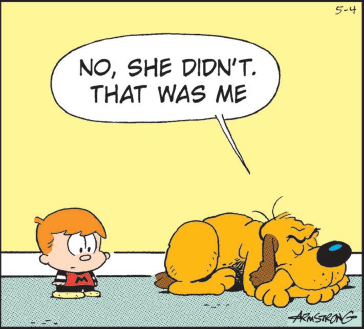 Comics OCR: NOSHE DIDN'T. THAT WAS ME 5-4 ARMSTRONG NOSHE DIDN'T . THAT WAS ME 5-4 ARMSTRONG